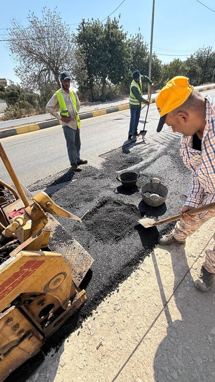 Asphalt laid and rolled on site, with our crew present during the work